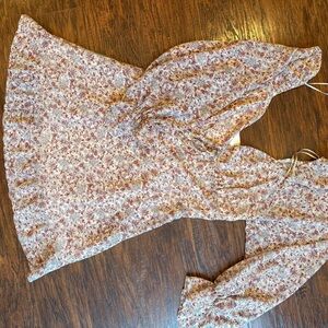 Dress Forum Floral Pink and Cream Dress